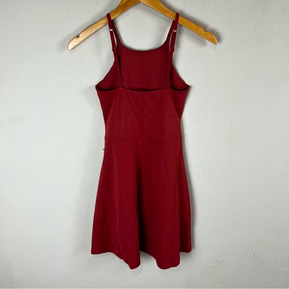 NEW Girlfriend Collective Naomi Active Workout Dress Shorts Lava Red Size Small - Picture 6 of 10